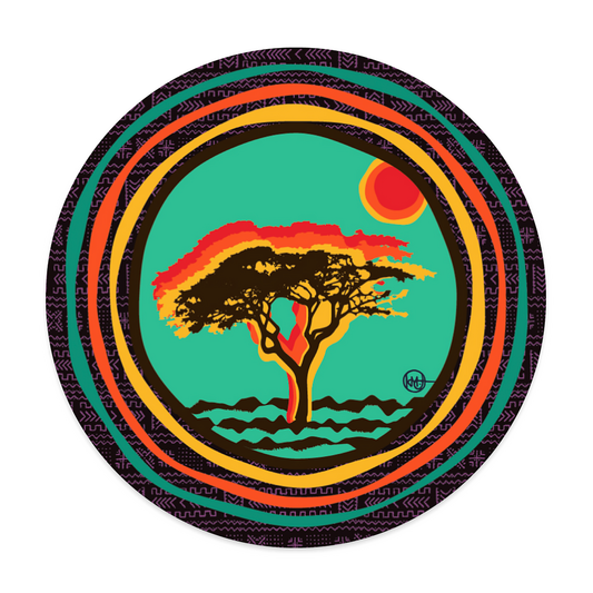 Acacia Riddim Vibes Sticker - Round