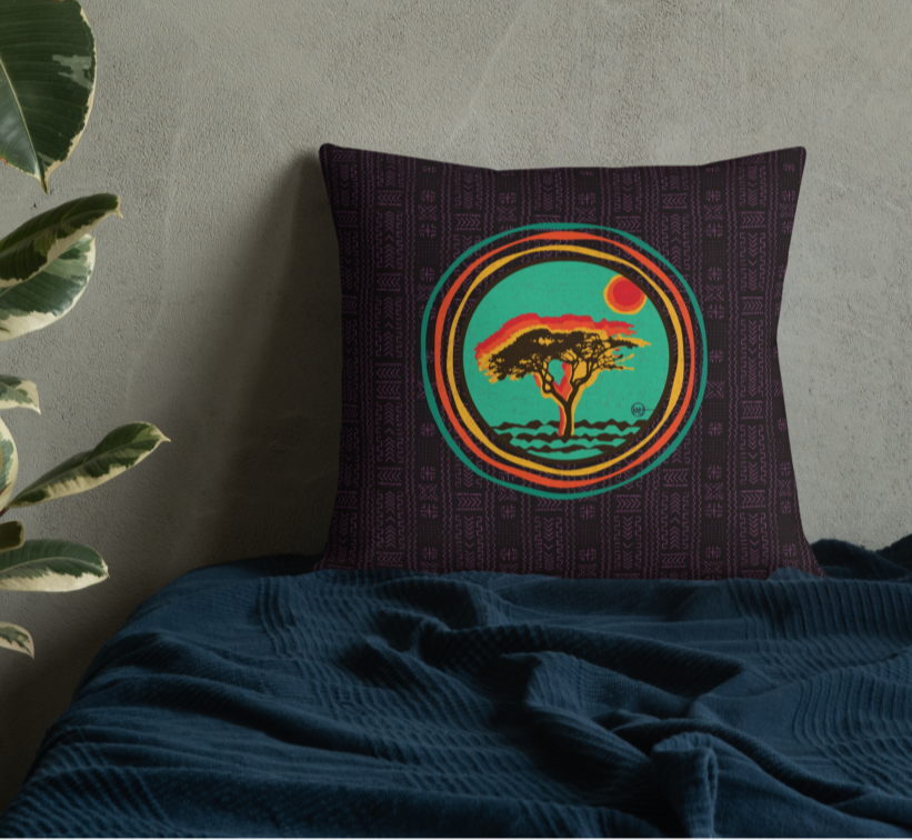 Acacia Riddim Throw Pillow